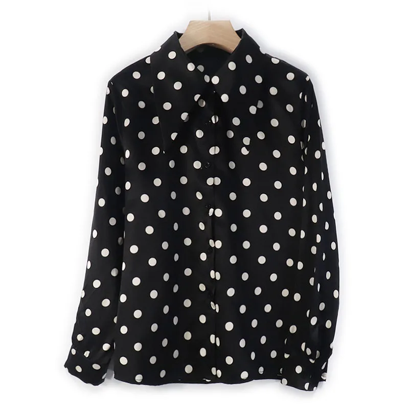 SHUCHAN Vintage Poplin Long Sleeve Blouse Turn-down Collar Polka Dot Women Shirts Blouses 2021 Woman Tops
SHUCHAN Vintage Poplin Long Sleeve Blouse Turn-down Collar Polka Dot Women Shirts Blouses 2021 Woman Tops