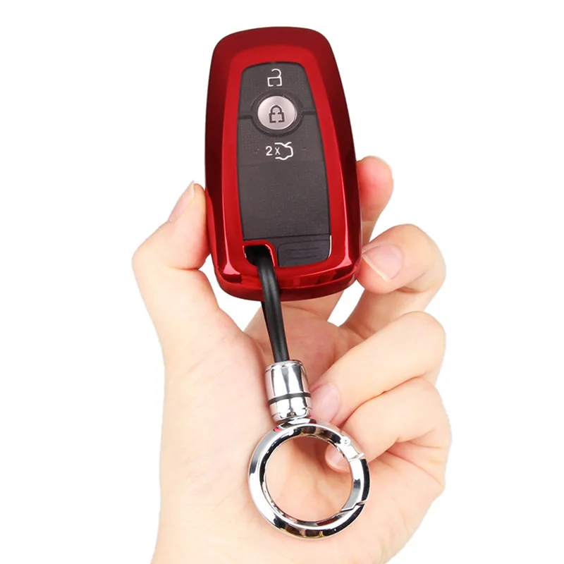 TPU Key Fob Cover with Keychain for Ford Escape Explorer Mustang F-150 Fusion Edge Expedition Ecosport Car Accessories
TPU Key Fob Cover with Keychain for Ford Escape Explorer Mustang F-150 Fusion Edge Expedition Ecosport Car Accessories