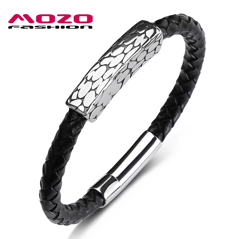 Fashion Bangle Charm Bracelets Genuine Leather Rope Mixed Braided Simple Style Punk Rock Men Texture Jewelry PS1058
Fashion Bangle Charm Bracelets Genuine Leather Rope Mixed Braided Simple Style Punk Rock Men Texture Jewelry PS1058