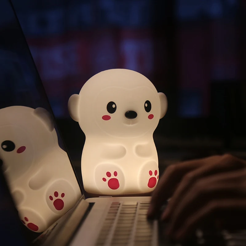 LED Pipimonkey USB Nightlight Cute Cartoon Silicone Seven Color Nightlight Children's Bedroom Decoration Gift Remote Control
LED Pipimonkey USB Nightlight Cute Cartoon Silicone Seven Color Nightlight Children's Bedroom Decoration Gift Remote Control