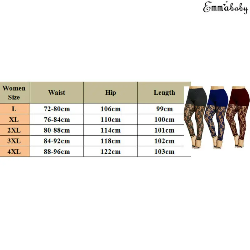 Women Sexy Floral Stylish Skinny Lace Hollow Out Long Leggings Female Casual High Waist Lace Pants Plus Size L-4XL
Women Sexy Floral Stylish Skinny Lace Hollow Out Long Leggings Female Casual High Waist Lace Pants Plus Size L-4XL