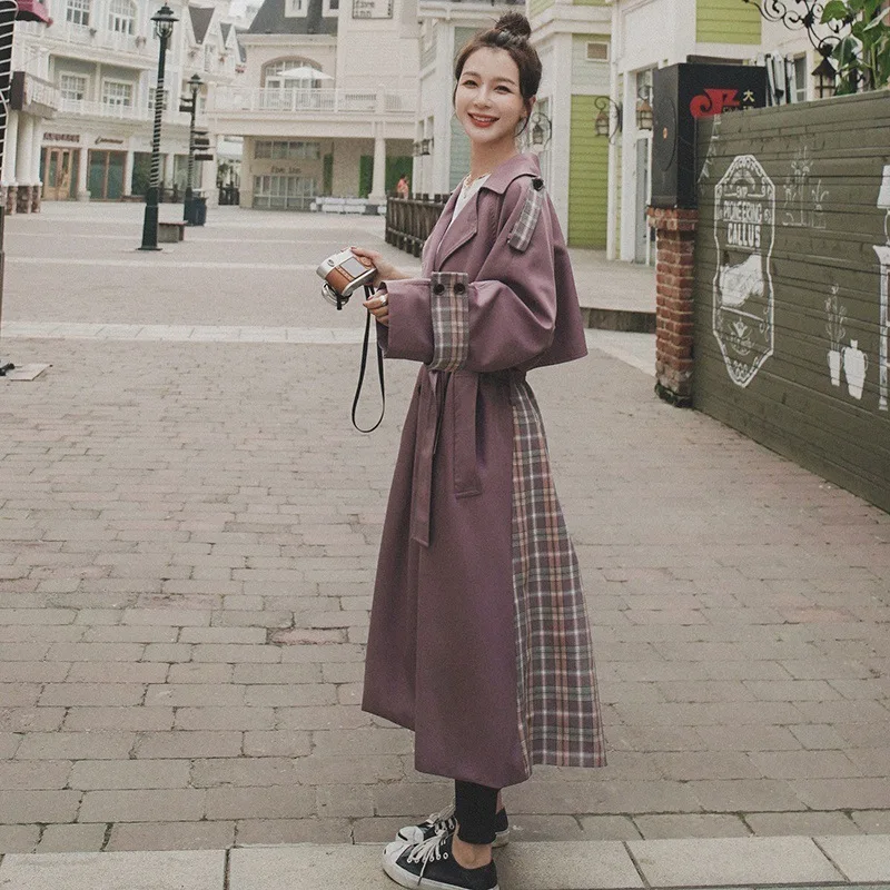 Long-sleeve belt plus size windbreaker jacket women 2020 autumn new fashion simple lapel double breasted trench coat M441
Long-sleeve belt plus size windbreaker jacket women 2020 autumn new fashion simple lapel double breasted trench coat M441