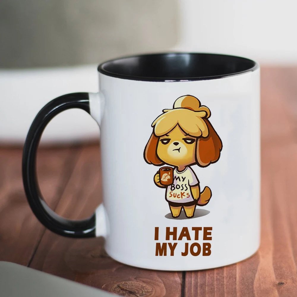 Забавная молочная чашка I Hate My work, керамический подарок для друзей, забавная кружка и чашка для кофе и путешествий в офисе
Забавная молочная чашка I Hate My work, керамический подарок для друзей, забавная кружка и чашка для кофе и путешествий в офисе
