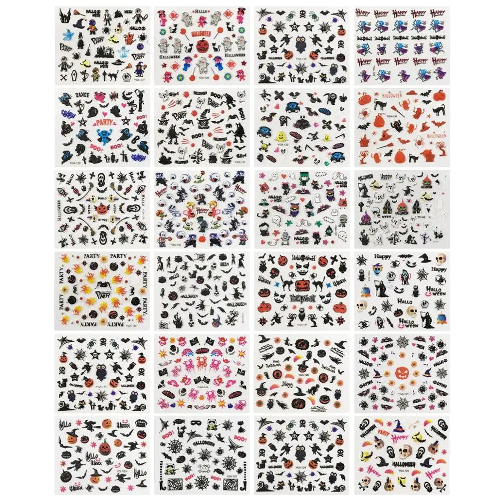 24Pcs Children's nail stickers waterproof cute Halloween decals pumpkin/ ghost /environmentally friendly 3D cartoon nail decals
24Pcs Children's nail stickers waterproof cute Halloween decals pumpkin/ ghost /environmentally friendly 3D cartoon nail decals