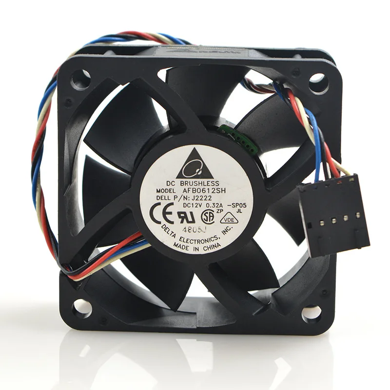 Для Delta AFB0612SH 6025 12V 0.32A 6 см контроль температуры ШИМ большой объем воздуха сильный