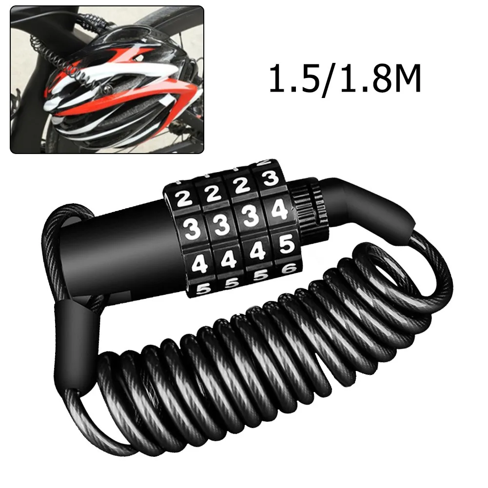 Bike Cable Lock 4 Digit Code Password Bike Combination Lock Tough Security Steel Wiring Safety Lock Anti-Theft Bicycle Accessory
Bike Cable Lock 4 Digit Code Password Bike Combination Lock Tough Security Steel Wiring Safety Lock Anti-Theft Bicycle Accessory