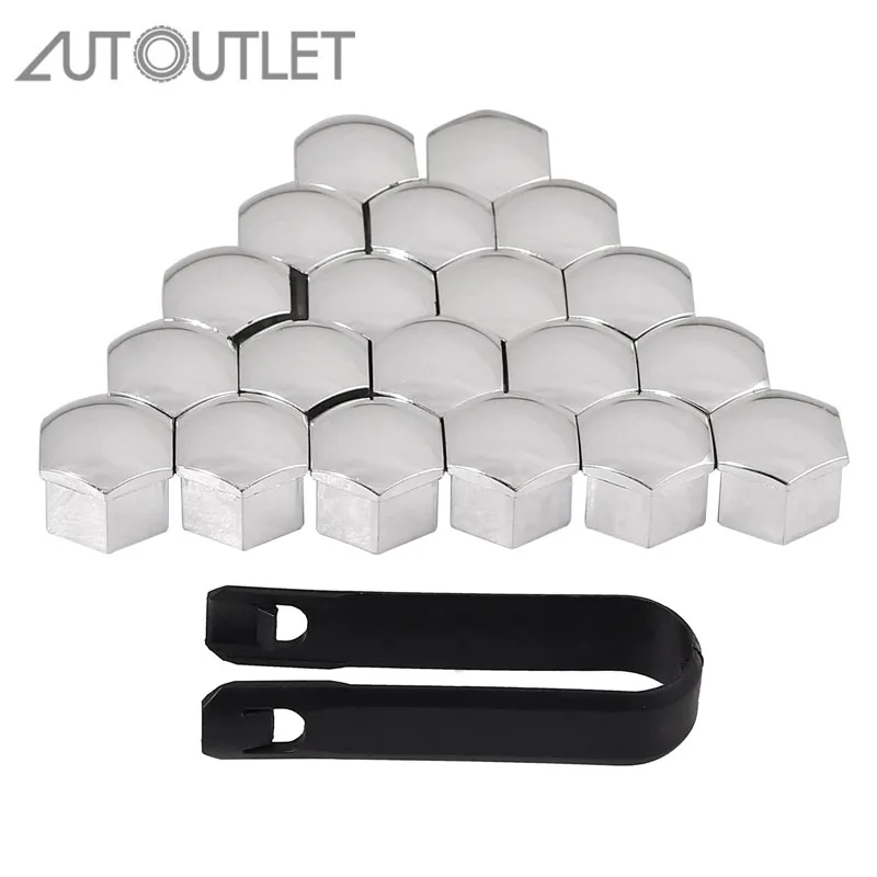 AUTOUTLET for 20PCS Nut Cap 17mm 19mm Silver Car Wheel Alloy Bolt Covers Chrome For Nissan Audi BMW
AUTOUTLET for 20PCS Nut Cap 17mm 19mm Silver Car Wheel Alloy Bolt Covers Chrome For Nissan Audi BMW