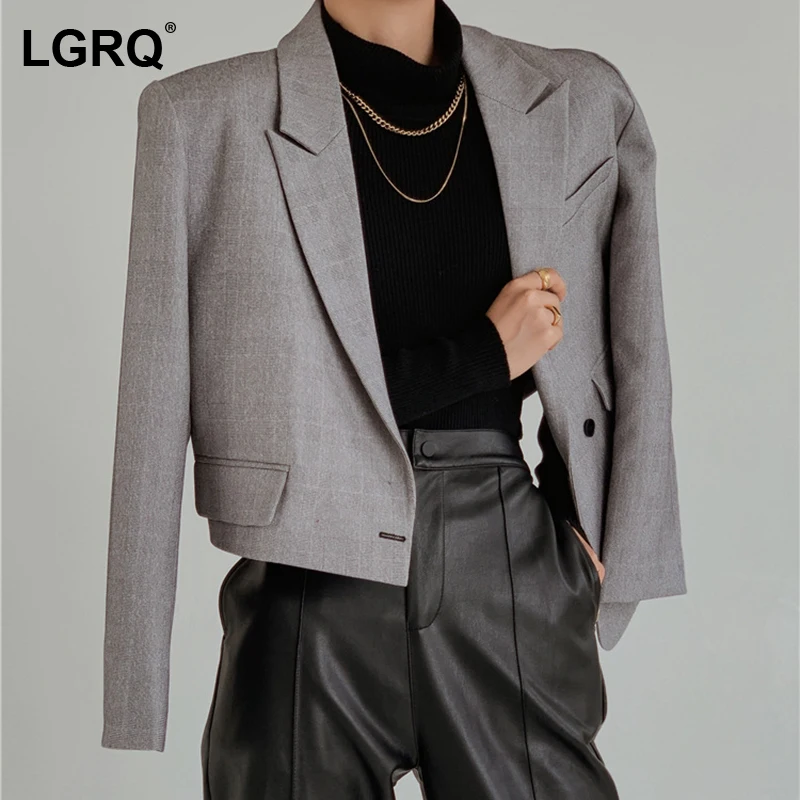 Женская Асимметричная короткая куртка LGRQ, свободная повседневная куртка с отложным воротником и длинным рукавом, весна-осень 2021
Женская Асимметричная короткая куртка LGRQ, свободная повседневная куртка с отложным воротником и длинным рукавом, весна-осень 2021