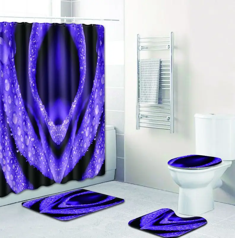 Zeegle 3D Flower Bath Mat Set and Shower Curtain Toilet Cover Seat Bath Mat Pad Bath Curtain with Hooks Anti-slip Toilet Rug
Zeegle 3D Flower Bath Mat Set and Shower Curtain Toilet Cover Seat Bath Mat Pad Bath Curtain with Hooks Anti-slip Toilet Rug