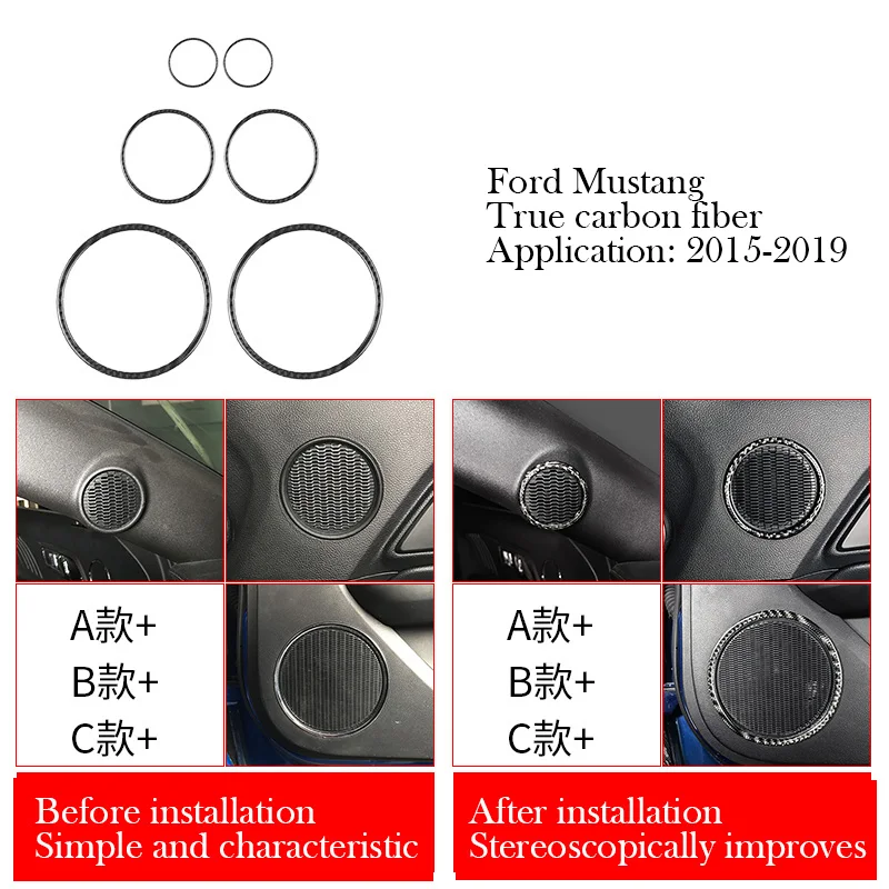 Fords Mustang Door Horn Stereo Real Carbon Fiber Decoration Sticker For 2015 2016 2017 2018 2019
Fords Mustang Door Horn Stereo Real Carbon Fiber Decoration Sticker For 2015 2016 2017 2018 2019