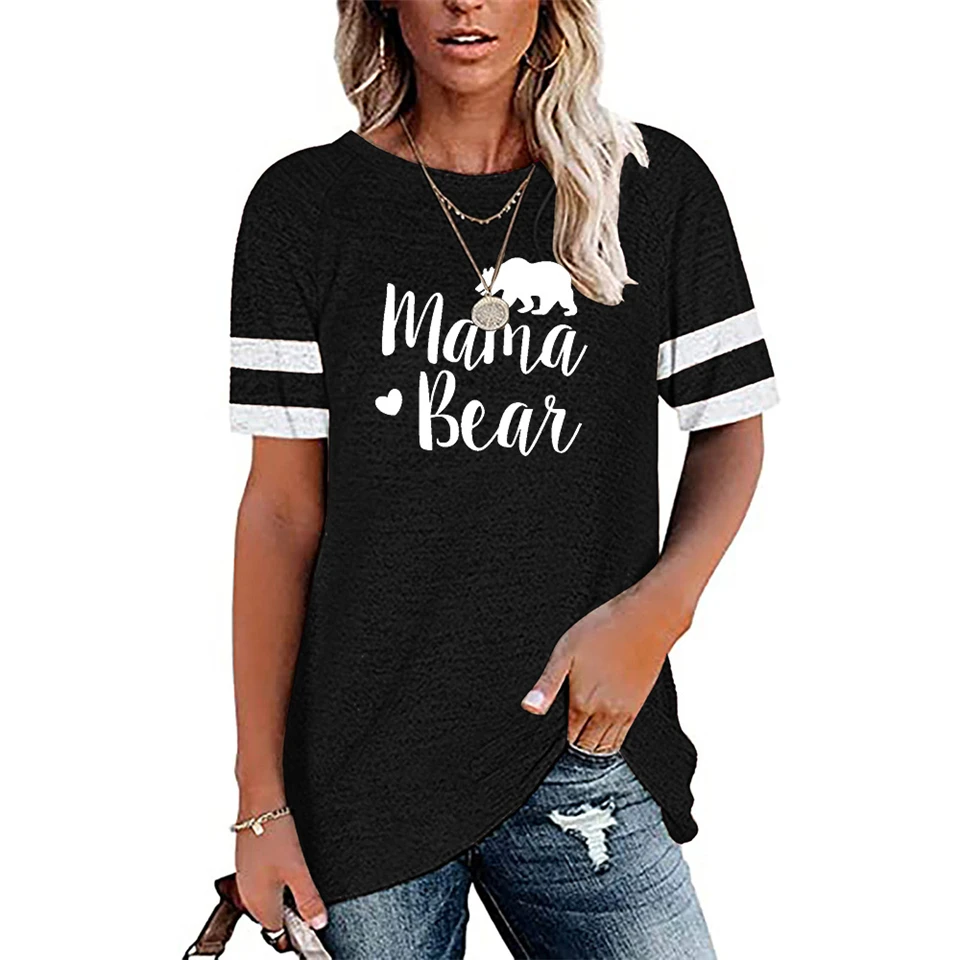 Letter Bear Print Women T-shirt Summer Short Sleeve Women T Shirt Tops o-neck Casual Female Tshirt Woman T-shirts Pink Tee Tops
Letter Bear Print Women T-shirt Summer Short Sleeve Women T Shirt Tops o-neck Casual Female Tshirt Woman T-shirts Pink Tee Tops