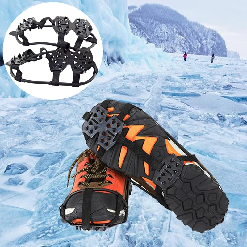 1 Pair Outdoor 24 Teeth Non-Slip Crampons Unisex Elastic Ice Gripper Shoe Cover with Storage Bag
1 Pair Outdoor 24 Teeth Non-Slip Crampons Unisex Elastic Ice Gripper Shoe Cover with Storage Bag