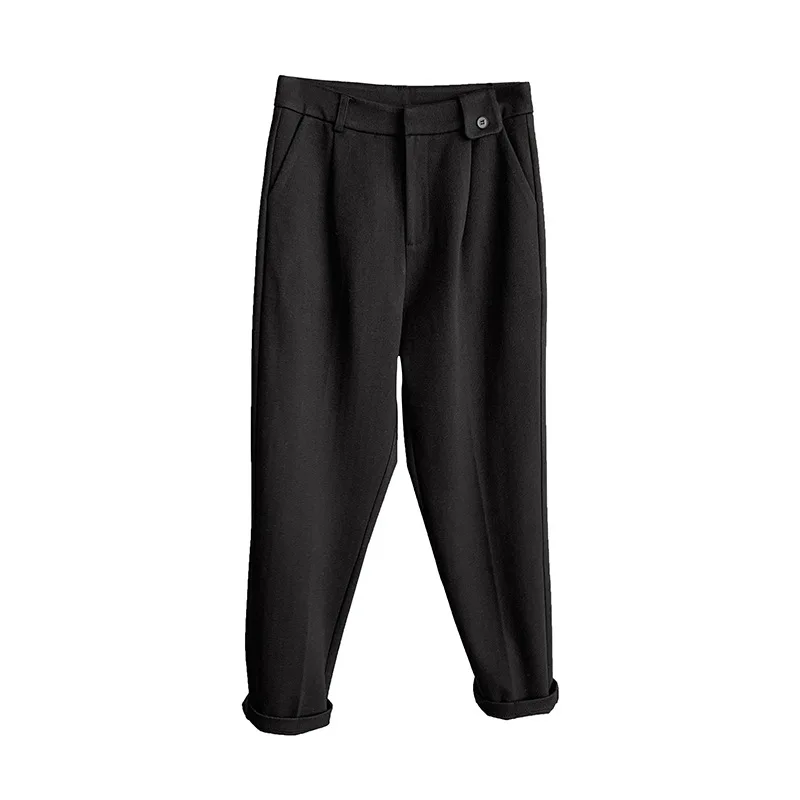 2020 Winter Solid pants women's Ankle-Length Pants high waist Korean straight pants casual pants 0801
2020 Winter Solid pants women's Ankle-Length Pants high waist Korean straight pants casual pants 0801