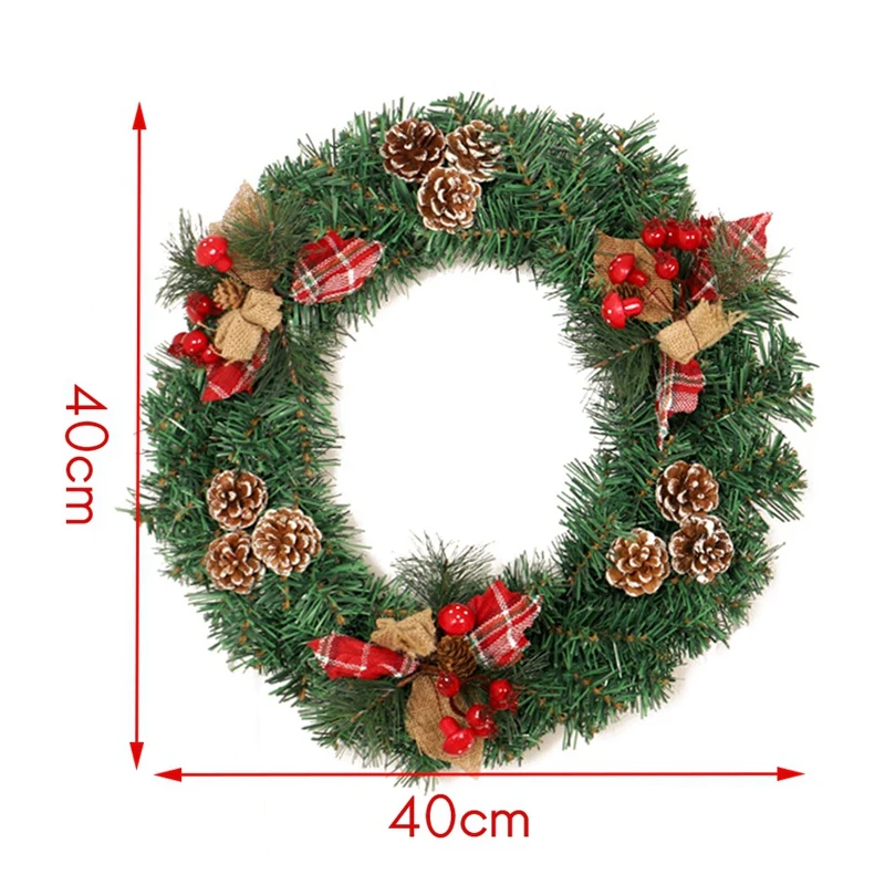 Christmas Wreath Including Cuttings and Pine Cones for Doors Wall Stairs Home Decoration
Christmas Wreath Including Cuttings and Pine Cones for Doors Wall Stairs Home Decoration