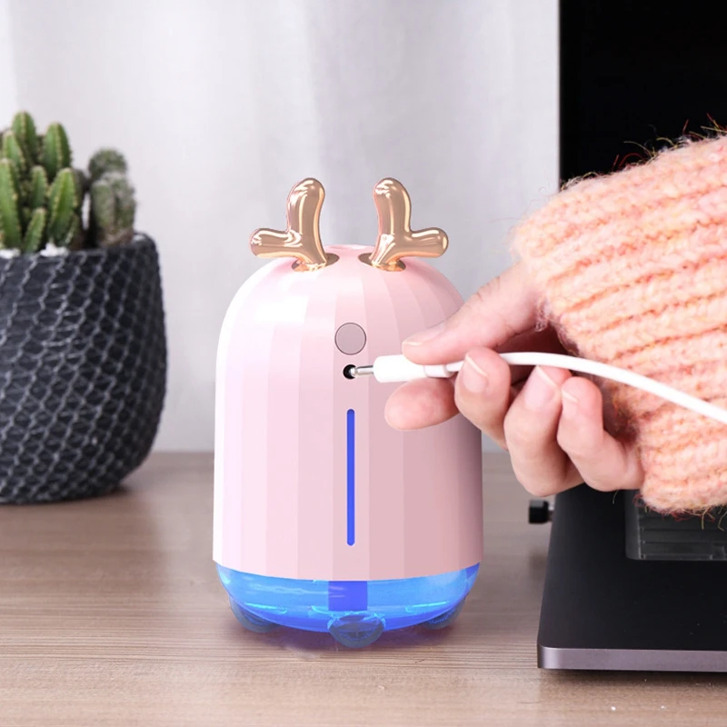 260ML Air Humidifier Aroma Essential Oil Diffuser for Home Car USB Fogger Mist Maker with LED Night Lamp 
260ML Air Humidifier Aroma Essential Oil Diffuser for Home Car USB Fogger Mist Maker with LED Night Lamp