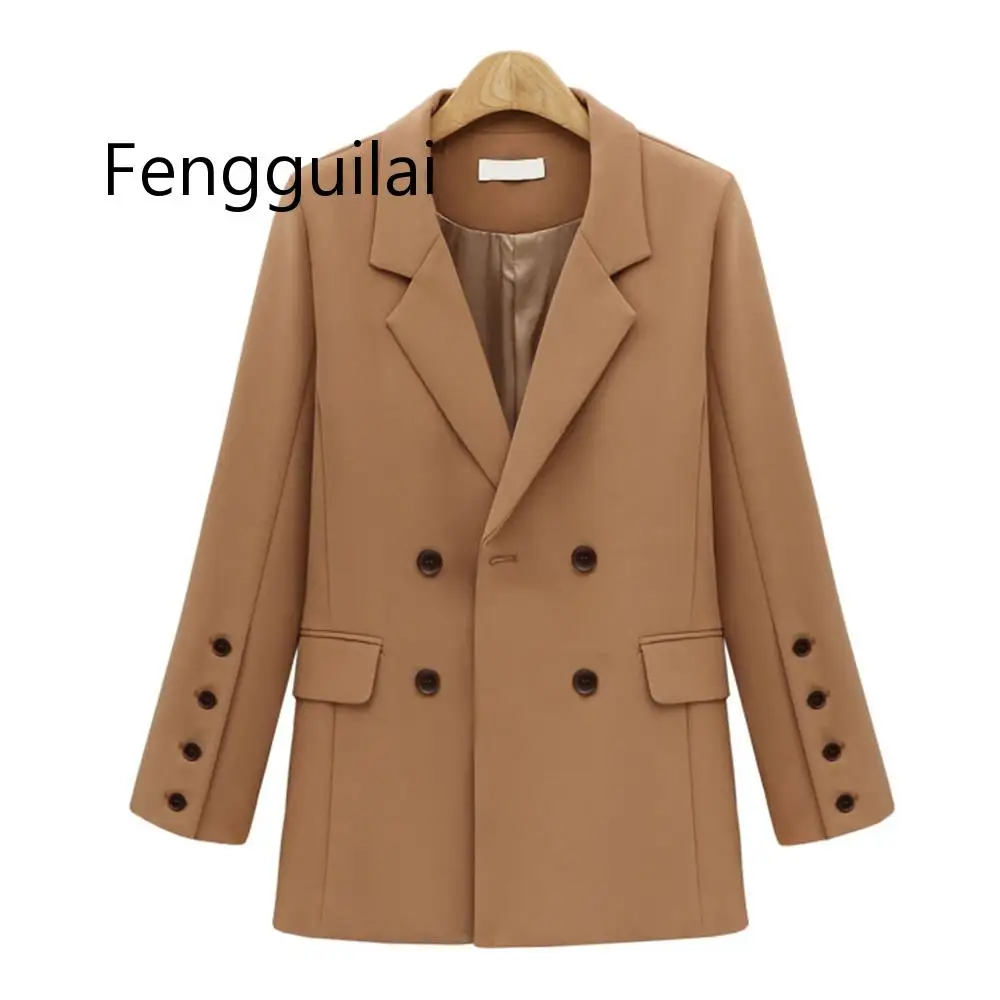 Women Blazers and Jackets Autumn Winter Womens Blazer Casual Long Sleeve Double Breasted Jackets Elegant Blazer Outerwear Black
Women Blazers and Jackets Autumn Winter Womens Blazer Casual Long Sleeve Double Breasted Jackets Elegant Blazer Outerwear Black