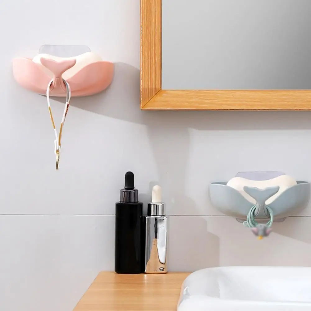 Creative Bathroom Fishtail Soap Dish Fish Tail Hook Soap Holder Moisture-proof Free Punching Storage Box Soap Box Storage Shelf
Creative Bathroom Fishtail Soap Dish Fish Tail Hook Soap Holder Moisture-proof Free Punching Storage Box Soap Box Storage Shelf