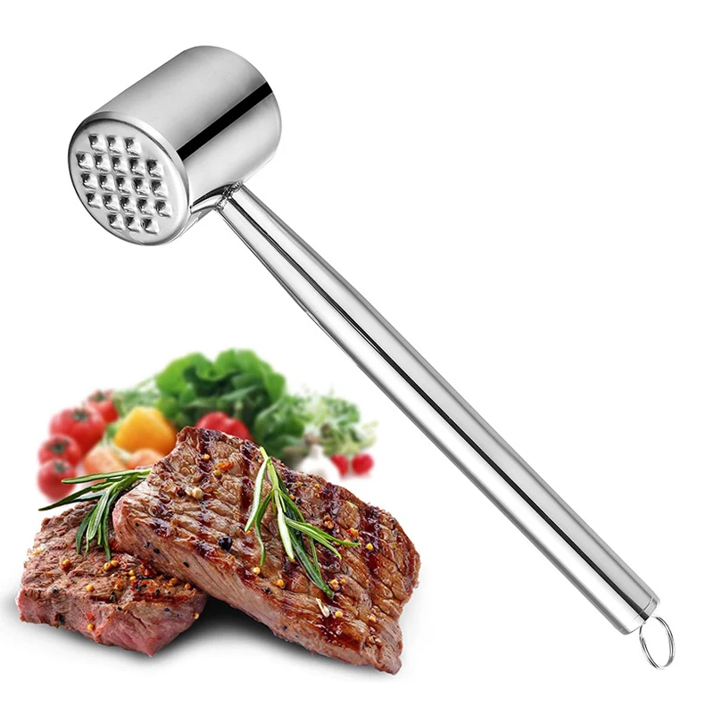 Professional Stainless Steel Mallet Tenderize Meat Hammer Double-sided Steak Beef Pork Soften Pestle Kitchen Tools Accessories
Professional Stainless Steel Mallet Tenderize Meat Hammer Double-sided Steak Beef Pork Soften Pestle Kitchen Tools Accessories