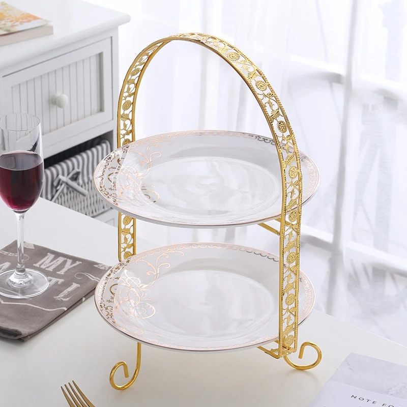 Metal Cake Stand Double-Layer Arch-Shaped Golden Fruit Dessert Rack Wedding Birthday Party Decoration Cupcake Stand
Metal Cake Stand Double-Layer Arch-Shaped Golden Fruit Dessert Rack Wedding Birthday Party Decoration Cupcake Stand