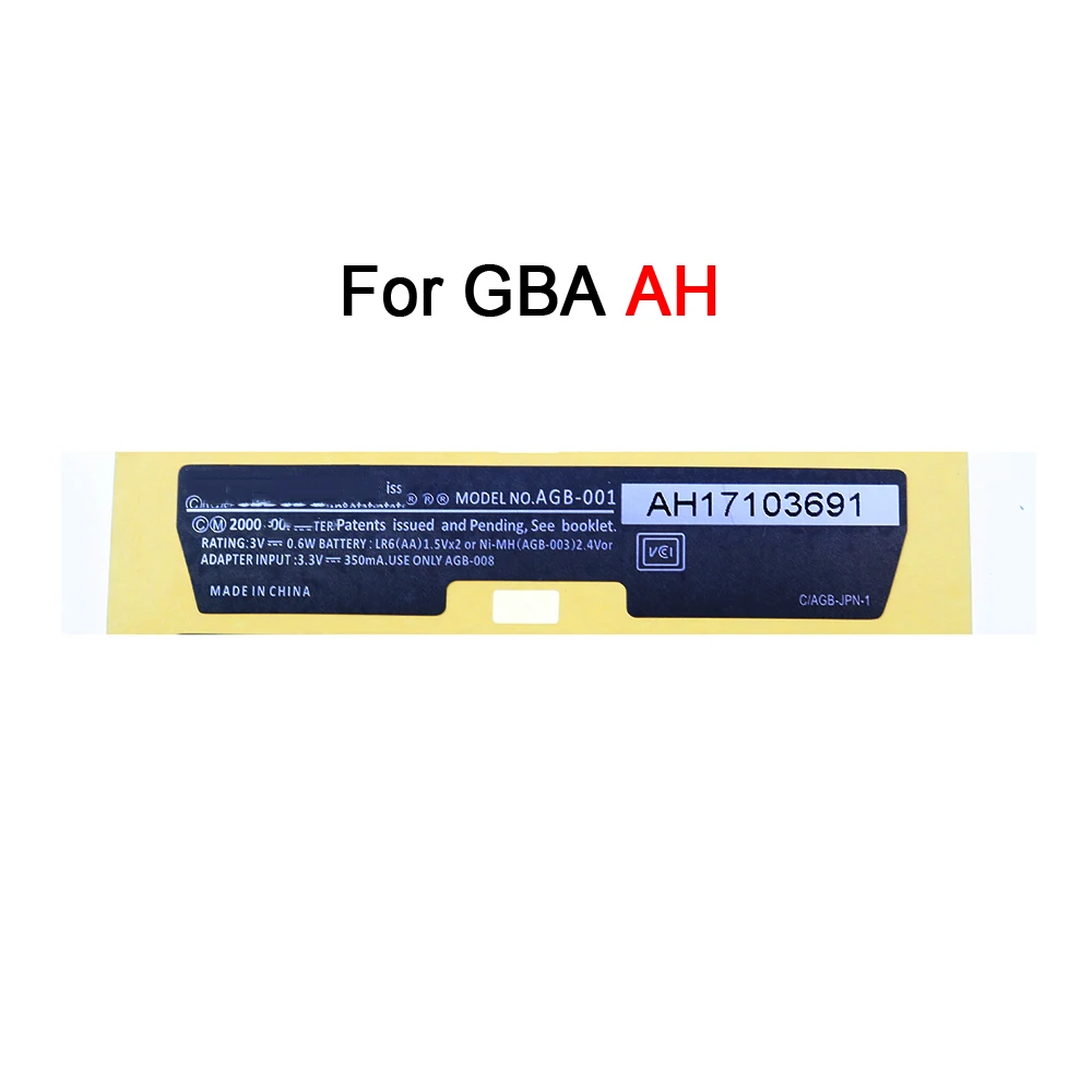 YUXI для GBP GBC GBA/AH GBA SP/USA/101 этикетка японская Nintendo Game Boy карманная Замена фотография |