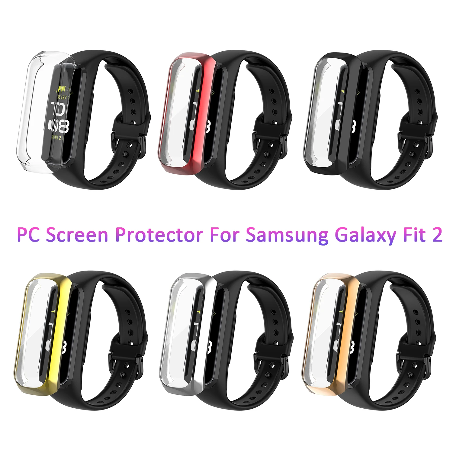 PC защитный чехол для Samsung Galaxy Fit 2 SM-R220 смарт-браслет Fit2 R220 экран протектор