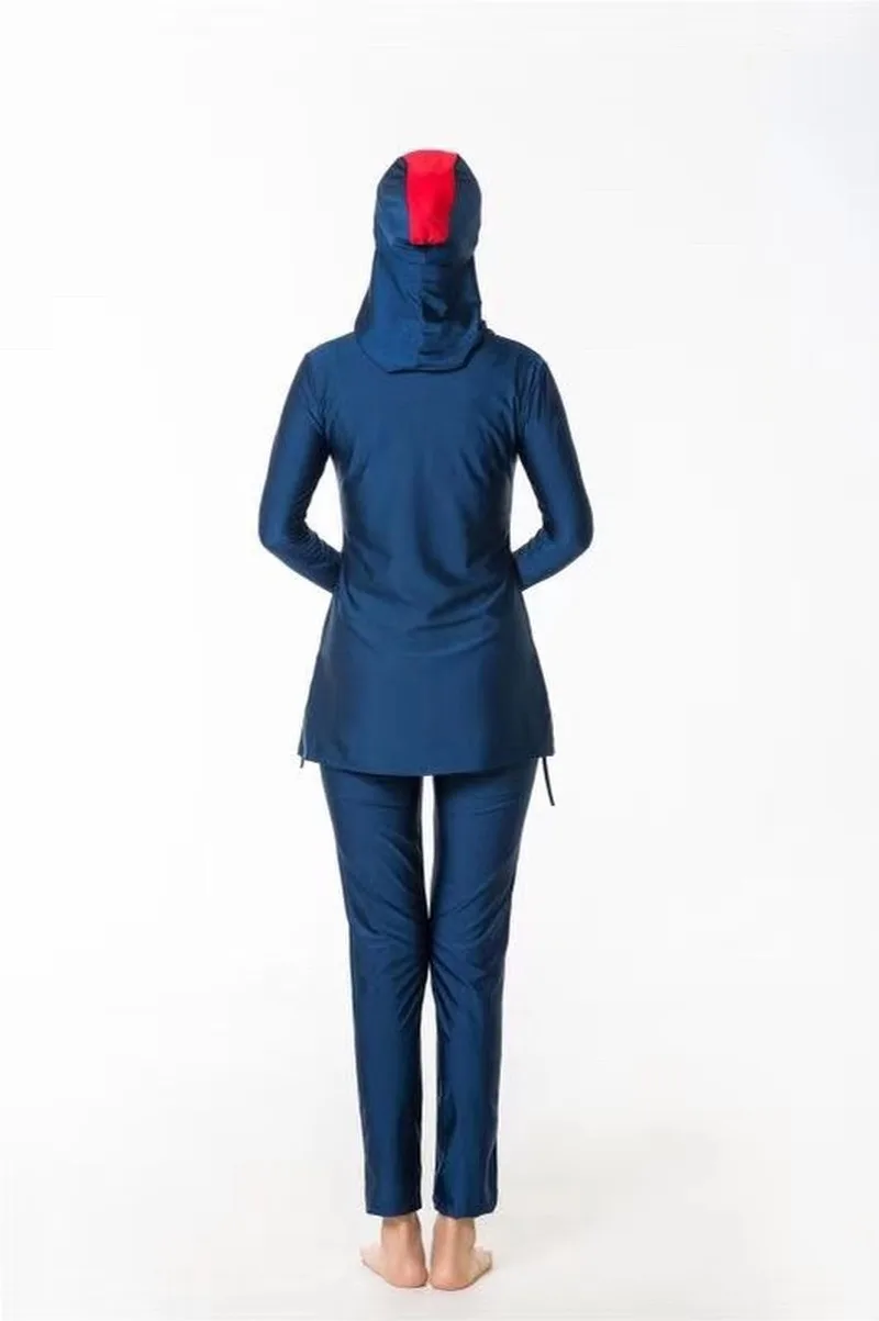 Islamic Swimwear Women Arabic Full Coverage Beach Muslim 2 Piece Suit Hijab Hooded Swimsuit Modest Swim Surf Wear Sport Burkinis | Спорт и