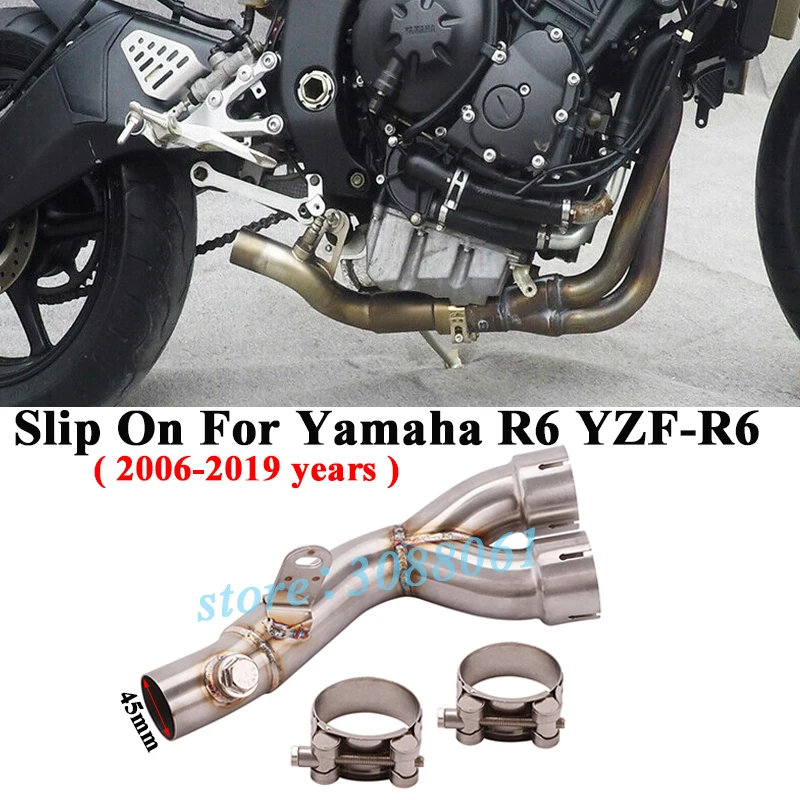 Слипоны для Yamaha R6 YZF 2006-2019, мотоциклетные выхлопные трубы из нержавеющей стали, соединительные трубы среднего звенья, улучшенные
Слипоны для Yamaha R6 YZF 2006-2019, мотоциклетные выхлопные трубы из нержавеющей стали, соединительные трубы среднего звенья, улучшенные