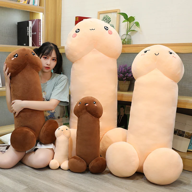 

30-90CM Long Lifelike Penis Plush Toy Stuffed Dick Trick Doll Real-Life Penis Expressions Plush Pillow Sexy Toy Lovers Gift