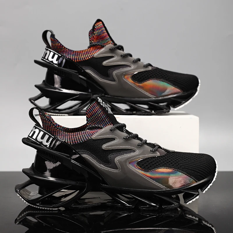 Classic High-top Blade Running Shoes Men Breathable Sports Shoes Shock-absorbing Sneakers Outdoor Athletic Jogging Walking Shoes
Classic High-top Blade Running Shoes Men Breathable Sports Shoes Shock-absorbing Sneakers Outdoor Athletic Jogging Walking Shoes