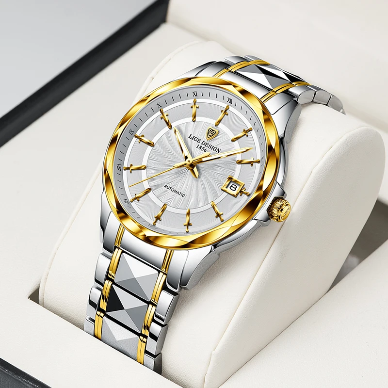 LIGE New Sapphire Glass Automatic Mechanical Watch Luxury Tungsten Steel 50m Waterproof Business Watch Men Watches Reloj Hombre
LIGE New Sapphire Glass Automatic Mechanical Watch Luxury Tungsten Steel 50m Waterproof Business Watch Men Watches Reloj Hombre