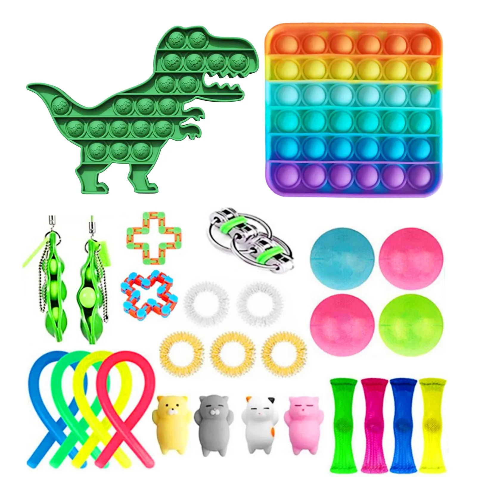 20-29PCS Pack Fidget Sensory Toy Set Stress Relief Toys Autism Anxiety Relief Stress Pop Bubble Fidget Toys For Kids Adults
20-29PCS Pack Fidget Sensory Toy Set Stress Relief Toys Autism Anxiety Relief Stress Pop Bubble Fidget Toys For Kids Adults