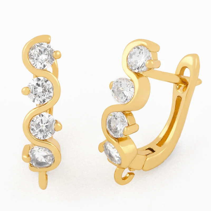 DIY Handmade Earring Hooks Big Zircon Cutout Earrings Making Pendants Luxury Jewelry Making Accessories erha018
DIY Handmade Earring Hooks Big Zircon Cutout Earrings Making Pendants Luxury Jewelry Making Accessories erha018