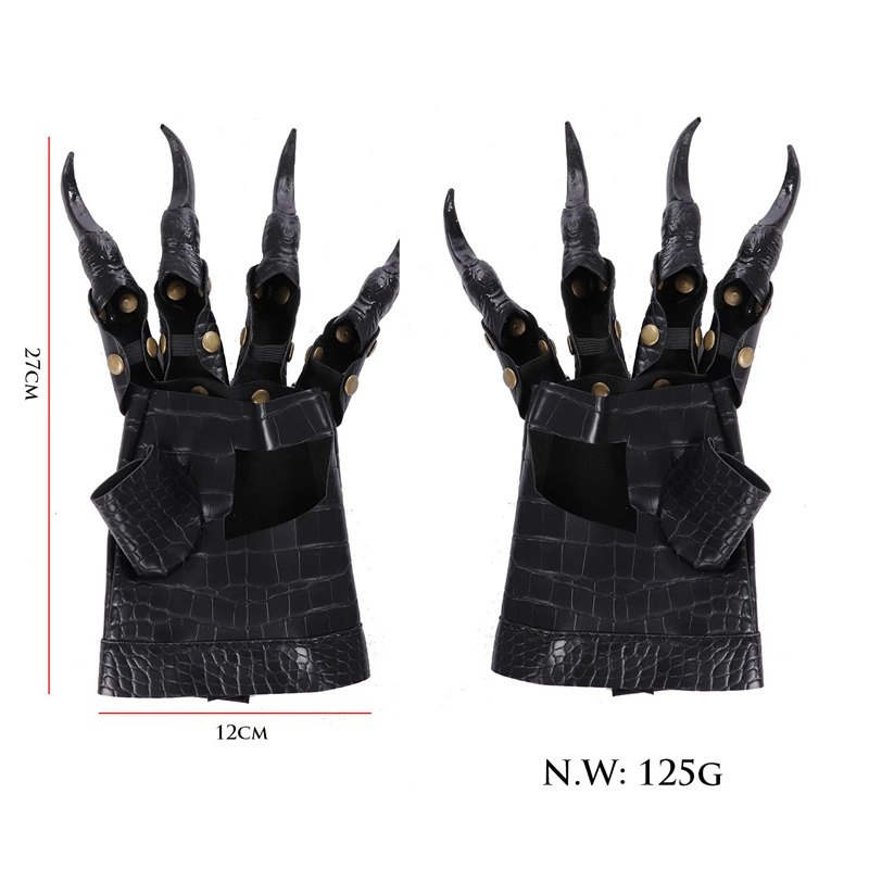 Long Nail Dragon Claws Gloves Black Fingernails Hand Sleeve Paw Medieval Witch Vampire Zombie Cosplay Halloween Scary Props 
Long Nail Dragon Claws Gloves Black Fingernails Hand Sleeve Paw Medieval Witch Vampire Zombie Cosplay Halloween Scary Props