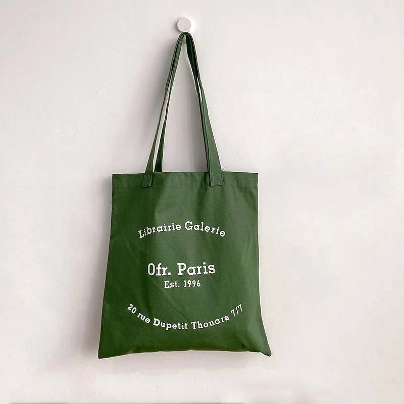 Canvas Tote Bag Fashion Shoulder Bag for Women 2021 Shoppers Girl Casual Ofr Paris Bookstore Letter Print Eco Designer Handbags
Canvas Tote Bag Fashion Shoulder Bag for Women 2021 Shoppers Girl Casual Ofr Paris Bookstore Letter Print Eco Designer Handbags