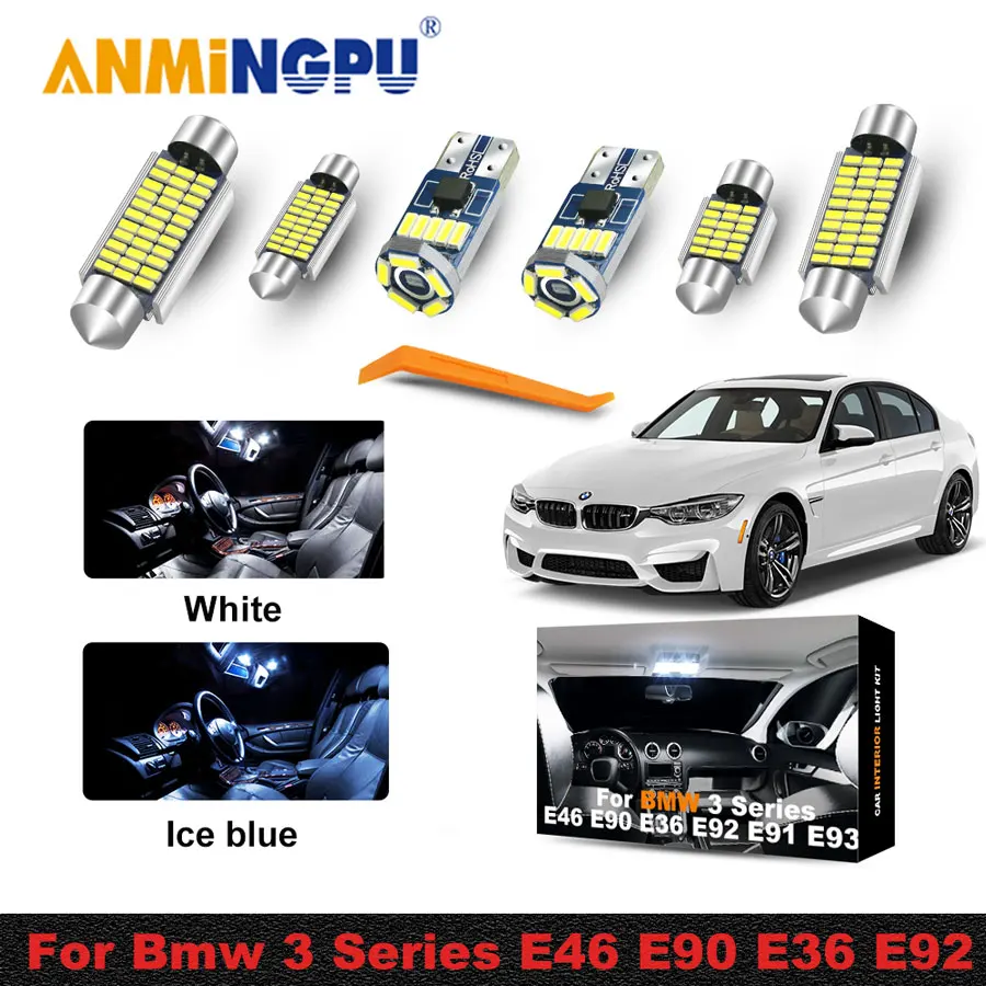 ANMINGPU T10 W5W 1156 для BMW 3 серии E46 E90 E36 E92 E91 E93(1990 2013) автомобильная светодиодная лампа C5W