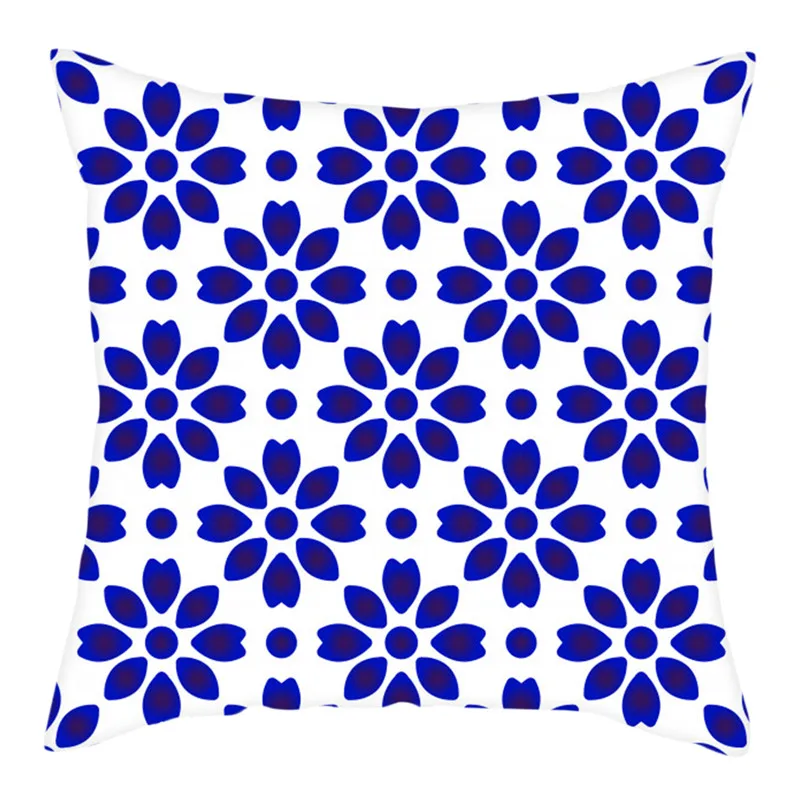 Fuwatacchi Blue Navy Geometric Cushion Cover Plaid Printed Pillows Cover Throw Pillowcase for Home Sofa Decorative Pillows 45*45 
Fuwatacchi Blue Navy Geometric Cushion Cover Plaid Printed Pillows Cover Throw Pillowcase for Home Sofa Decorative Pillows 45*45