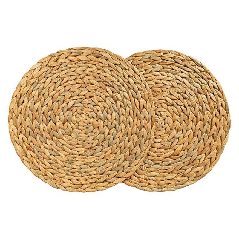 1PCS 18/25/30/35/38CM Round Hyacinth Placemat High Quality Woven Wicker Insulation Cup Mat Non-Slip Woven Handmade Placemat
1PCS 18/25/30/35/38CM Round Hyacinth Placemat High Quality Woven Wicker Insulation Cup Mat Non-Slip Woven Handmade Placemat