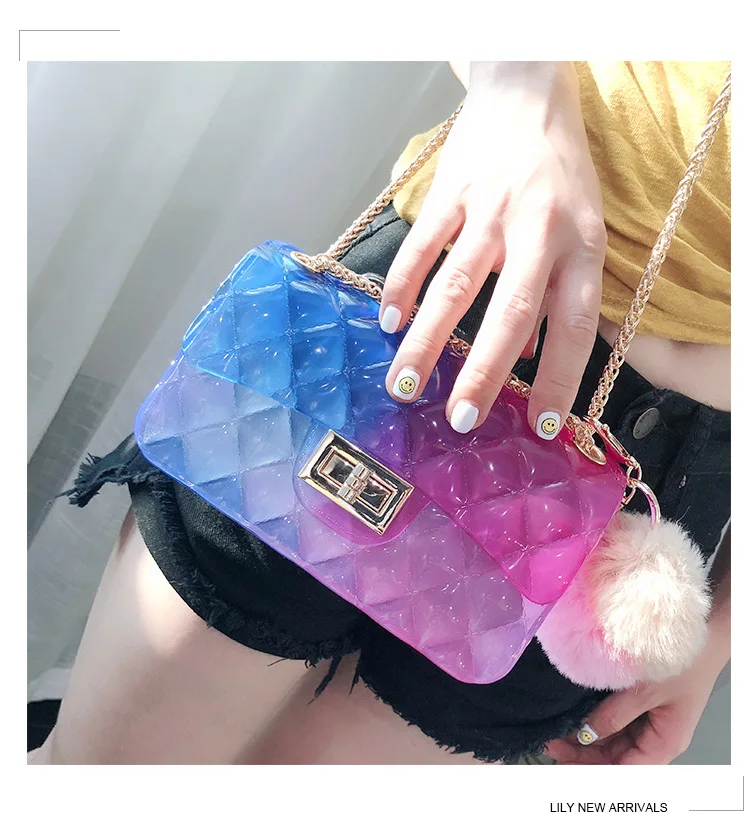 Hot Mini Transparent Jelly Bag 2021 PVC Shoulder Crossbody Bags for Women Pearl Chain Luxury Handbag Sac a Main Clear bag purses
Hot Mini Transparent Jelly Bag 2021 PVC Shoulder Crossbody Bags for Women Pearl Chain Luxury Handbag Sac a Main Clear bag purses
