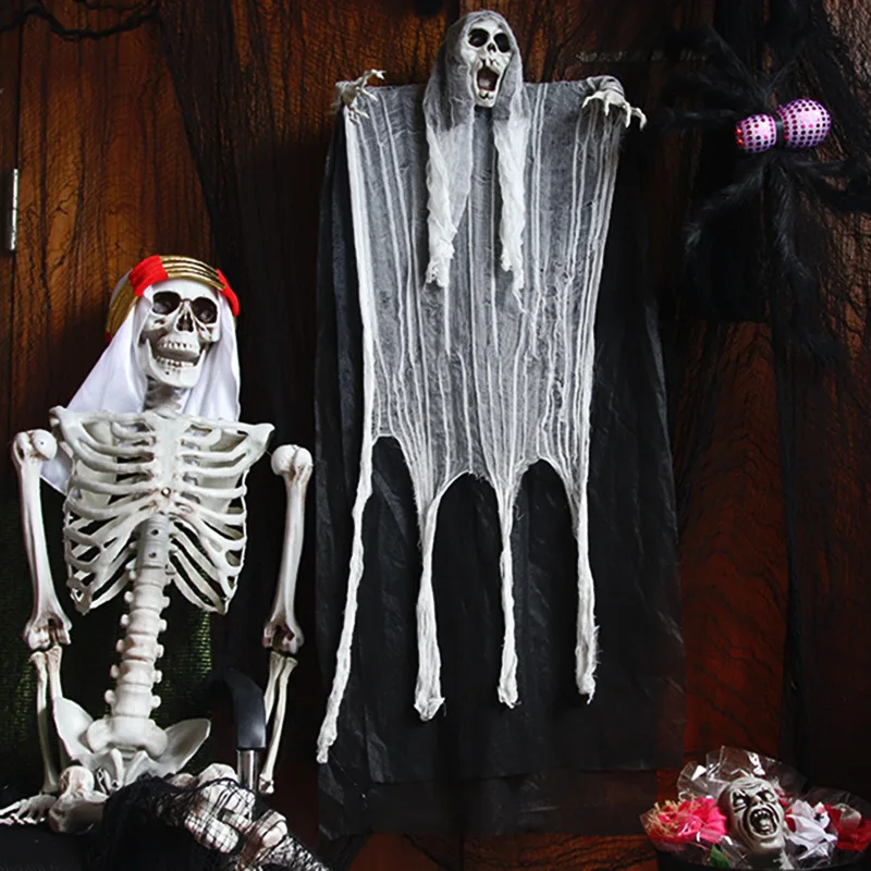Hanging Halloween Skeleton Ghosts Grim Reapers Haunted House Escape Horror Props Ornament Halloween Indoor and Outdoor Decor
Hanging Halloween Skeleton Ghosts Grim Reapers Haunted House Escape Horror Props Ornament Halloween Indoor and Outdoor Decor