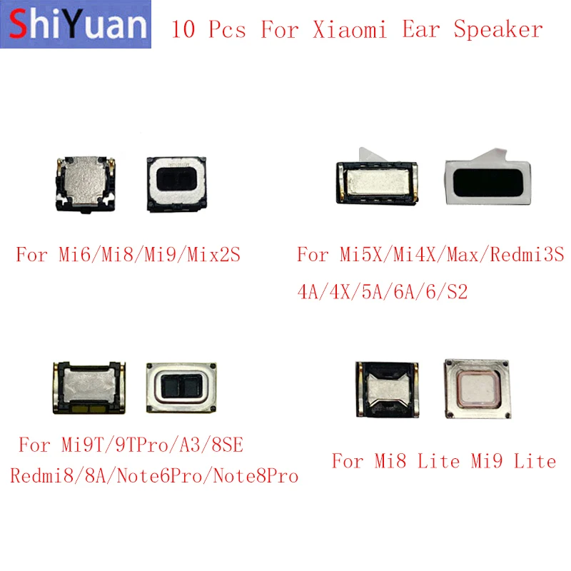 10Pcs/lot Earpiece Speaker For Xiaomi Mi 9 8 8SE 6 2S 8Lite 9Lite 9T 9Pro 3A 5X 4X Earpiece Module Replacement Parts
10Pcs/lot Earpiece Speaker For Xiaomi Mi 9 8 8SE 6 2S 8Lite 9Lite 9T 9Pro 3A 5X 4X Earpiece Module Replacement Parts