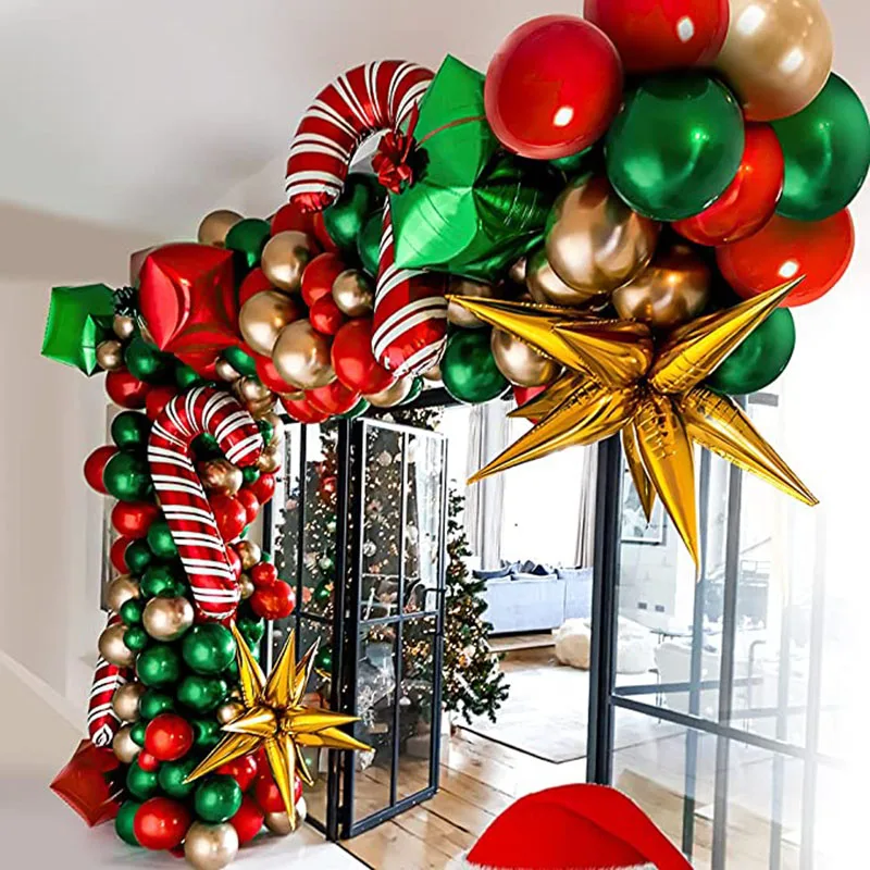 85pcs Merry Christmas Balloon Garland Arch Kit Gold Explode Star Foil Balloon Cane Balloon Christmas Decorations Supplies
85pcs Merry Christmas Balloon Garland Arch Kit Gold Explode Star Foil Balloon Cane Balloon Christmas Decorations Supplies