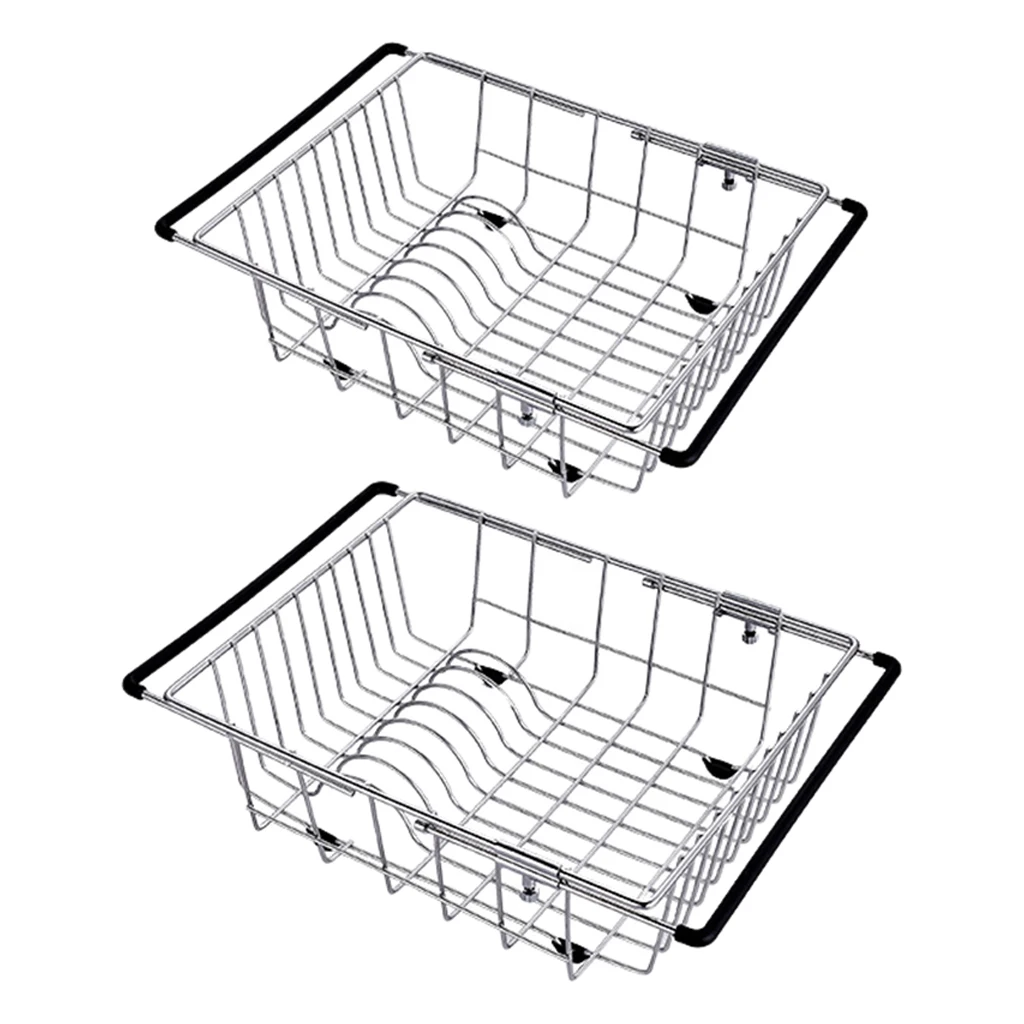 Expandable Dish Drying Rack Sink Or Counter Cutlery Bowl Vegetables Kitchen Utensil Holder Tray Dish Rack Drainer
Expandable Dish Drying Rack Sink Or Counter Cutlery Bowl Vegetables Kitchen Utensil Holder Tray Dish Rack Drainer