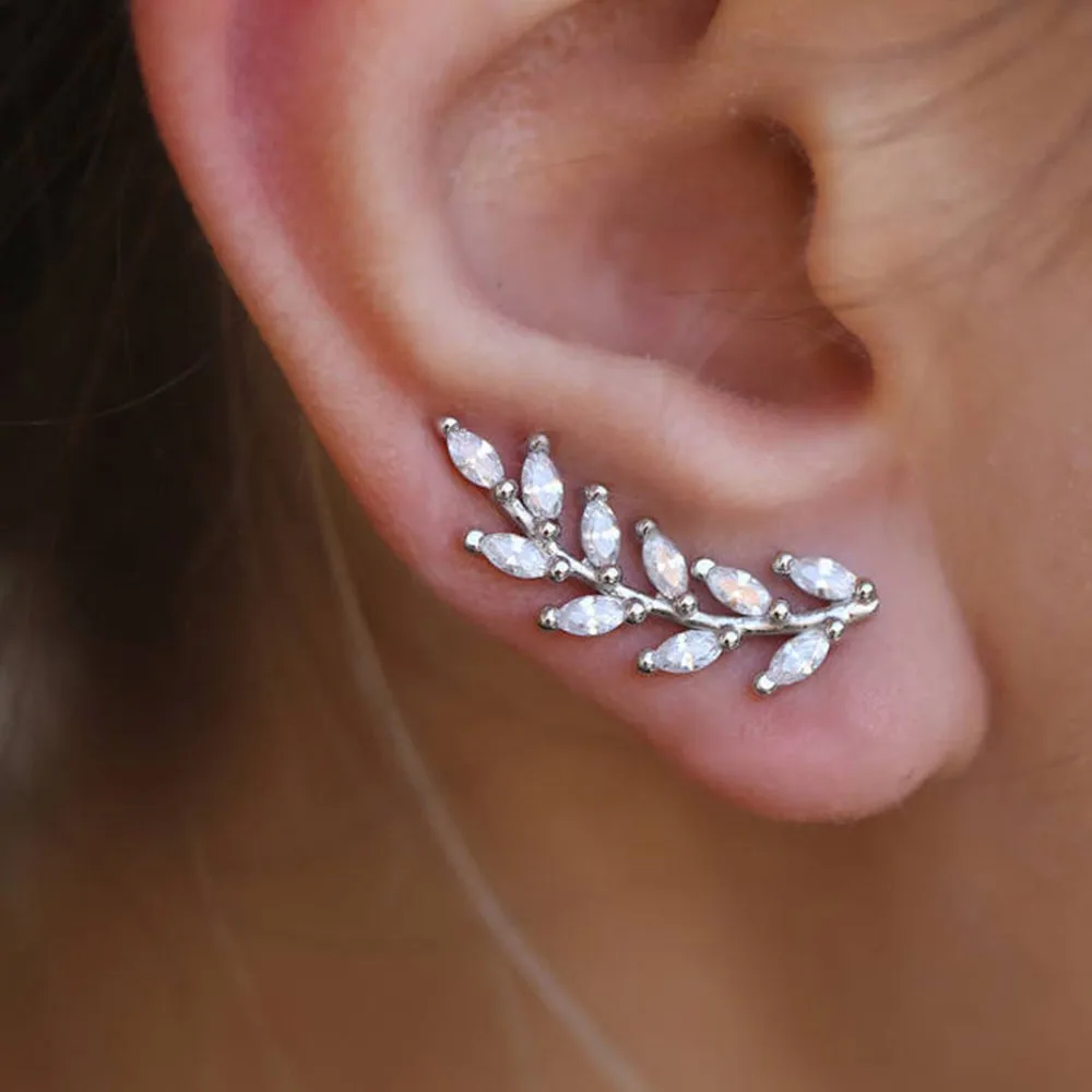 Slovecabin 925 Sterling Silver Leaves Thread Earring Right Ear Women CZ Crystal Zircon Clear Women 2019 Fashionable Jewelry
Slovecabin 925 Sterling Silver Leaves Thread Earring Right Ear Women CZ Crystal Zircon Clear Women 2019 Fashionable Jewelry