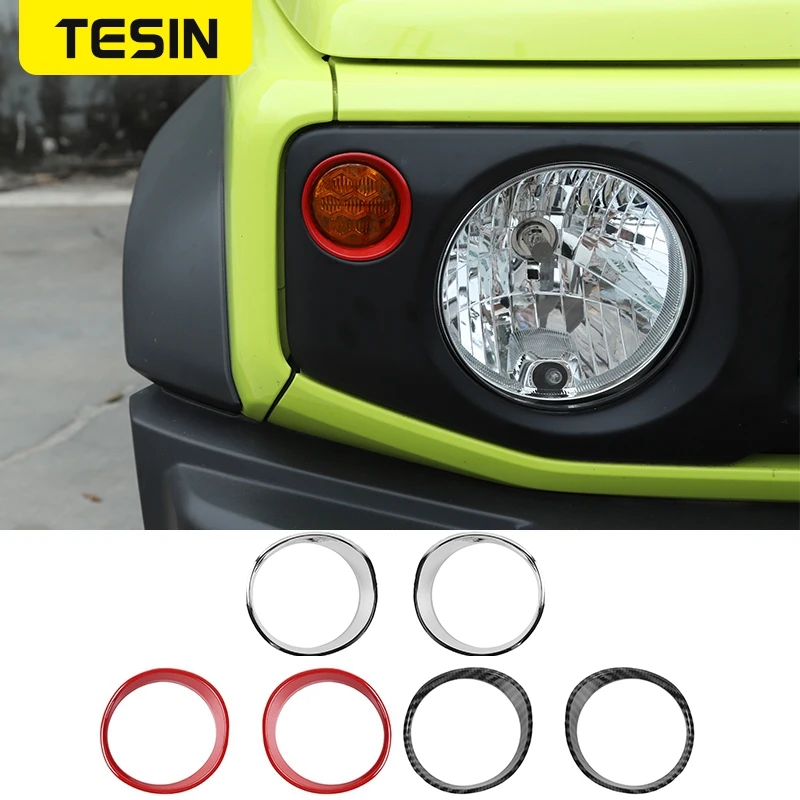 TESIN Lamp Hoods for Suzuki Jimny 2019+ ABS Car Front Turn Lamp Signal Decoration Cover Accessories for Suzuki Jimny 2019 2020
TESIN Lamp Hoods for Suzuki Jimny 2019+ ABS Car Front Turn Lamp Signal Decoration Cover Accessories for Suzuki Jimny 2019 2020