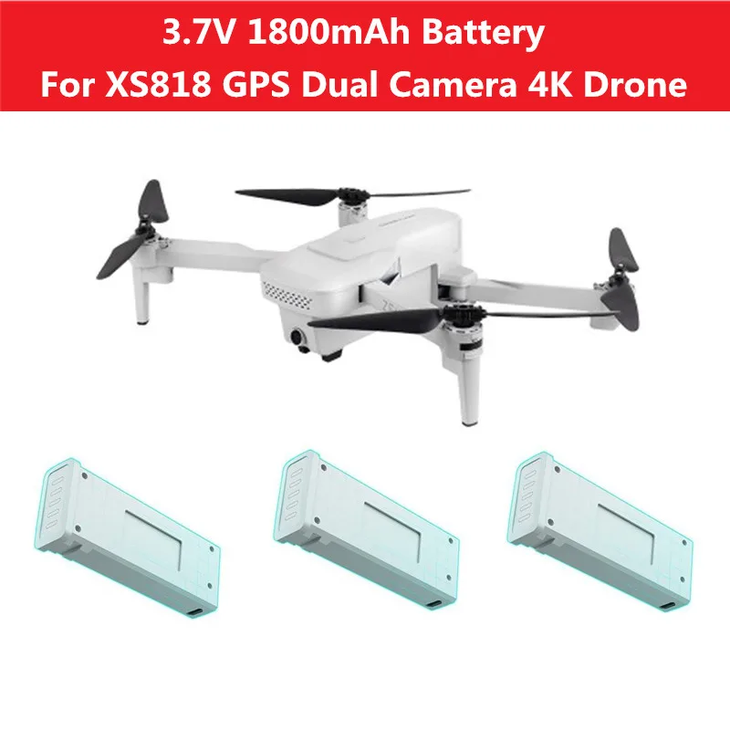 2 шт. или 3 шт., 4 шт., запасная батарея 3,7 в 1800 мАч для XS818, GPS, 4K, двойная камера, Wi-Fi, FPV, аккумулятор для дрона XS818
2 шт. или 3 шт., 4 шт., запасная батарея 3,7 в 1800 мАч для XS818, GPS, 4K, двойная камера, Wi-Fi, FPV, аккумулятор для дрона XS818