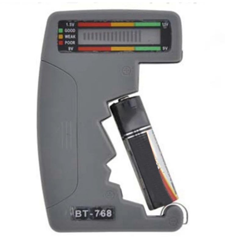 BT-768 Multifunctional Battery Power Tester Digital Display Battery Power Tester for Coin Cell AA AAA 9V Square Battery
BT-768 Multifunctional Battery Power Tester Digital Display Battery Power Tester for Coin Cell AA AAA 9V Square Battery