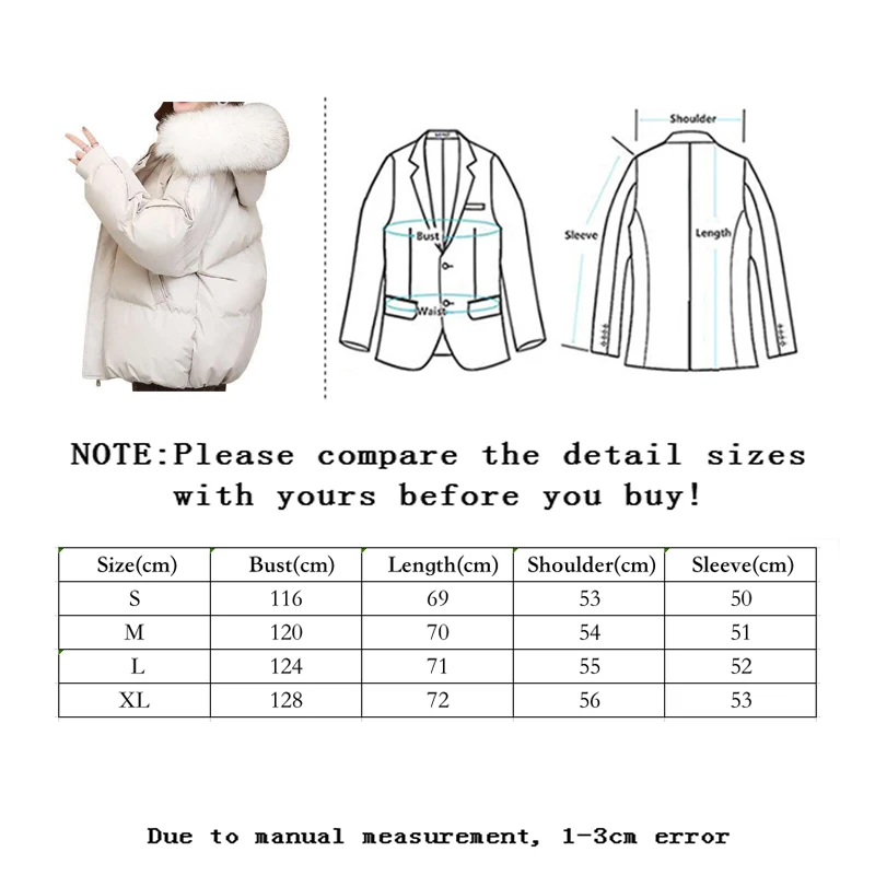 Vangull Women's Short Cotton Coat Loose Korean Thicken Padded Clothes Winter New Loose Rabbit Faux Fur Collar Warm Casual Jacket
Vangull Women's Short Cotton Coat Loose Korean Thicken Padded Clothes Winter New Loose Rabbit Faux Fur Collar Warm Casual Jacket