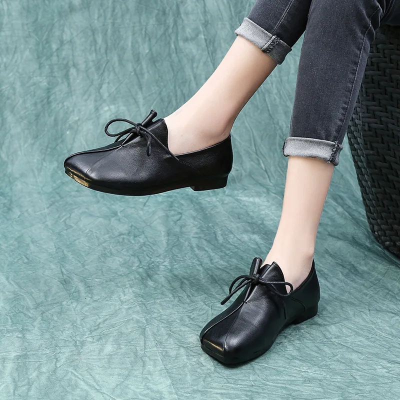 GKTINOO 2021 Handmade Shoes Woman Slip On Loafers Vintage Genuine Leather Women Flat Shoes Shallow Leather Shoes Female
GKTINOO 2021 Handmade Shoes Woman Slip On Loafers Vintage Genuine Leather Women Flat Shoes Shallow Leather Shoes Female