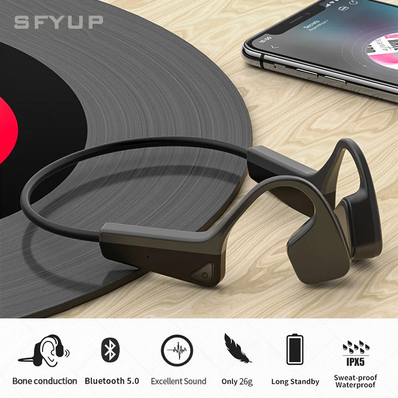 Original Bone Conduction Headphones Bluetooth Earbuds Wireless Sports Headset Hands-Free with Microphone For Running Earphone
Original Bone Conduction Headphones Bluetooth Earbuds Wireless Sports Headset Hands-Free with Microphone For Running Earphone