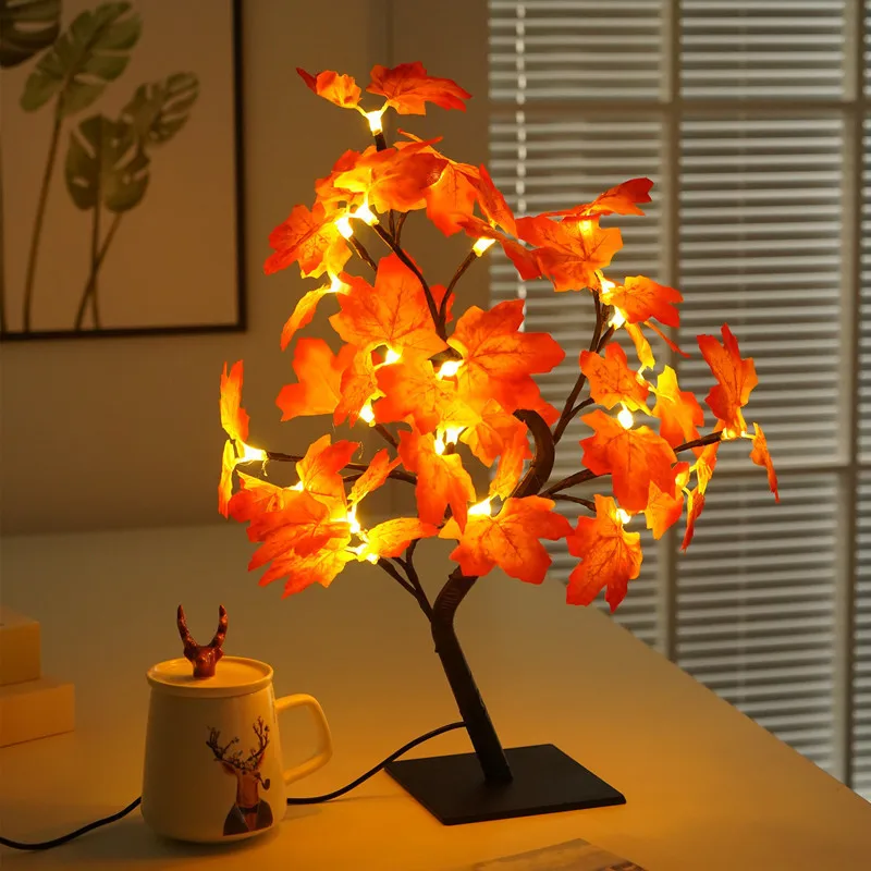 LED Table Lamp Holiday Lights USB Fairy Maple Leaf Night Light For Xmas Christmas Wedding Home Party Bedroom Decoration 
LED Table Lamp Holiday Lights USB Fairy Maple Leaf Night Light For Xmas Christmas Wedding Home Party Bedroom Decoration